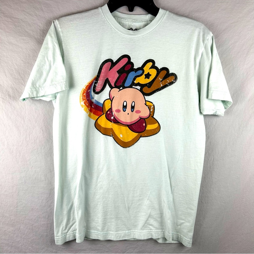 Nintendo Kirby T shirt Light Green Size Medium